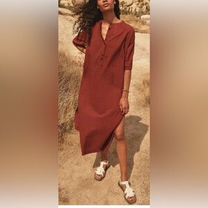 Everlane The Caftan Dress  Organic Cotton Oversized S